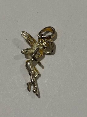 Fairy Charm Pendant Gold & Silver Tone Pixie Fairy Jewelry Charm